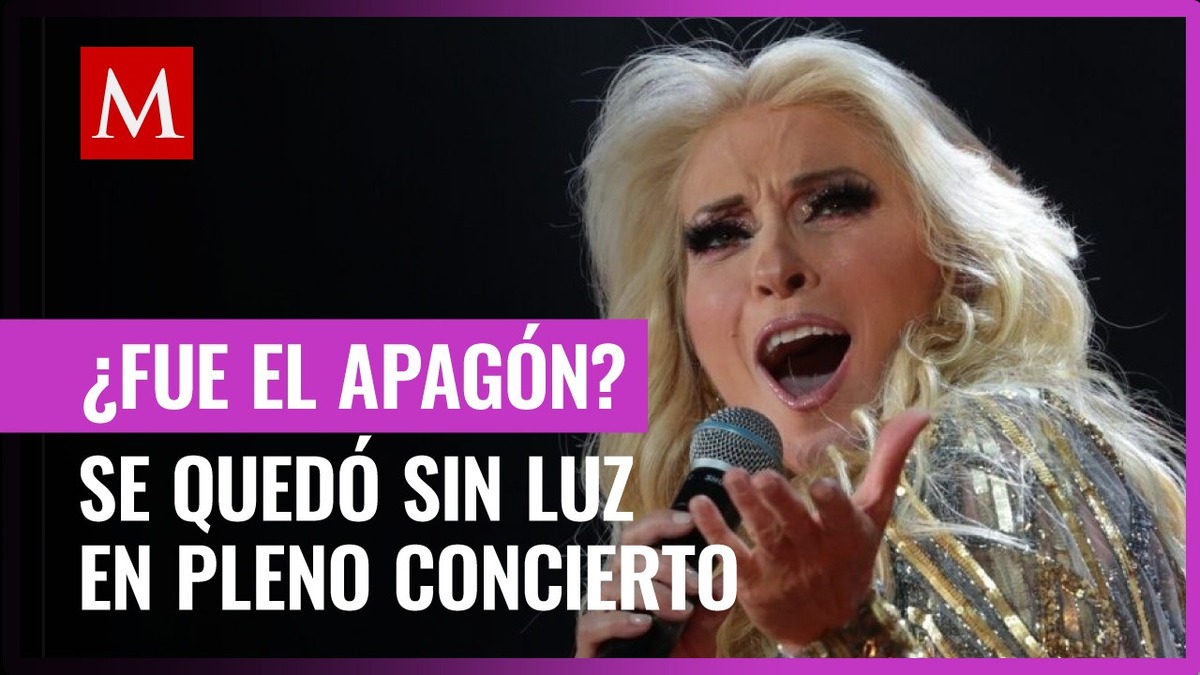 Yuri 'explota' porque se quedó sin luz en pleno concierto: "me voy a tener que retirar"