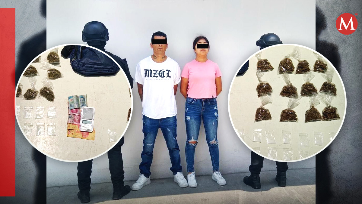 A el detenido y su cómplice le aseguraron droga, un celular y dinero en eféctivo. Foto: Especial