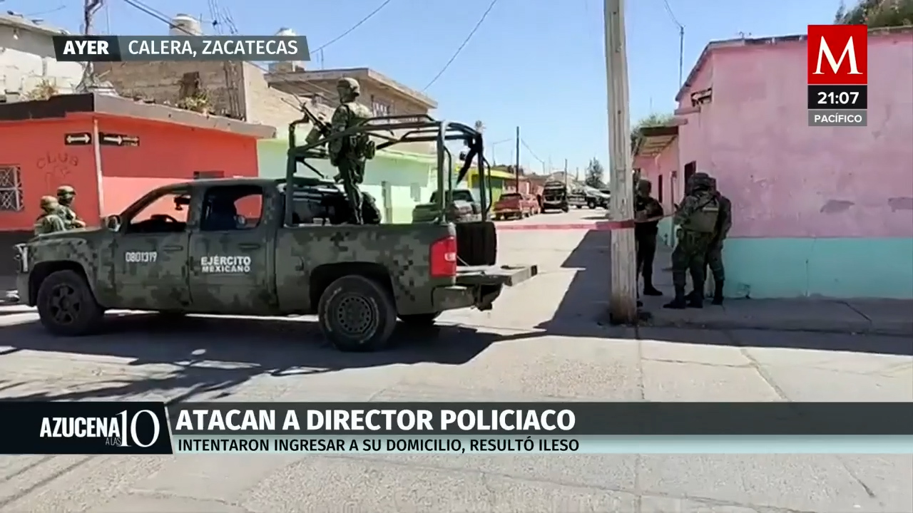 Un grupo de sujetos atacan al director de la policía de Calera, Zacatecas