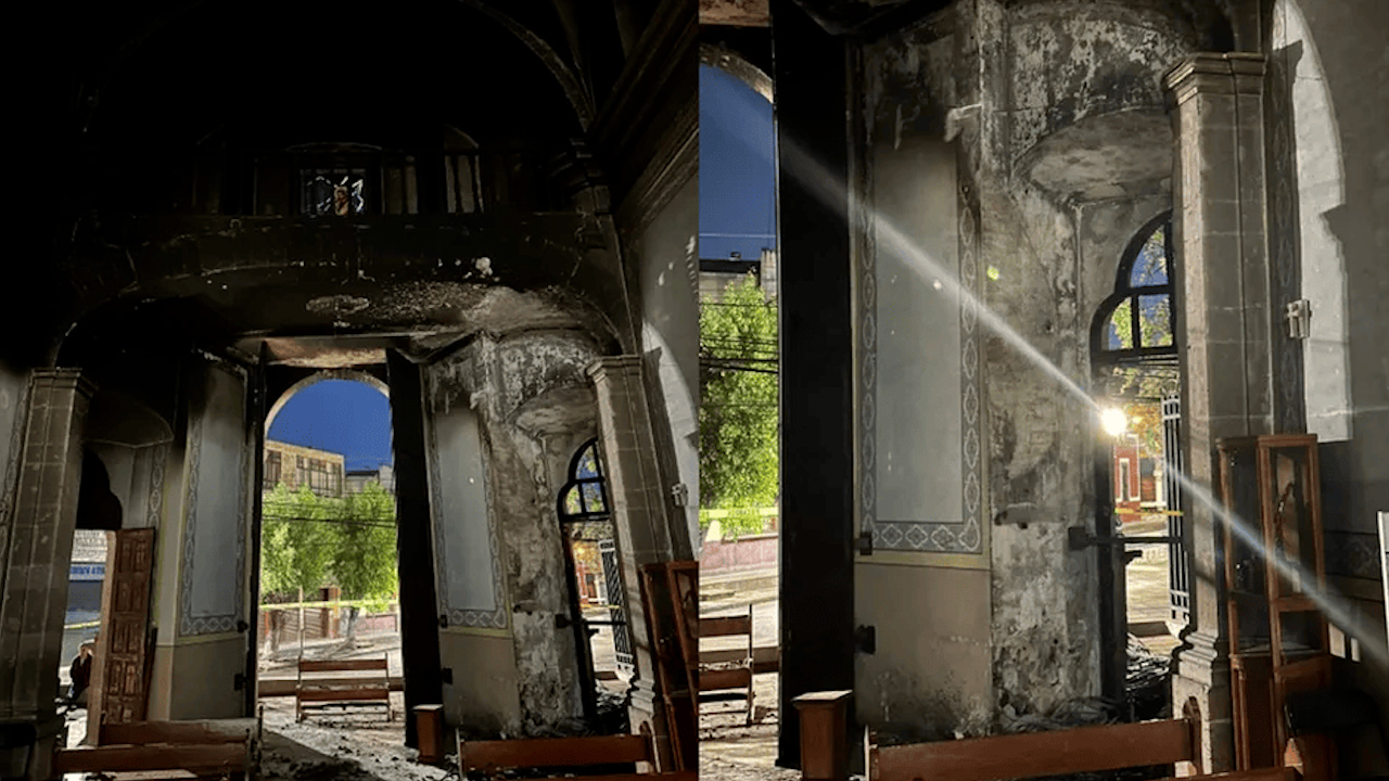 Se incendia Templo de Santiaguito en Irapuato, diócesis no descarta ataque directo