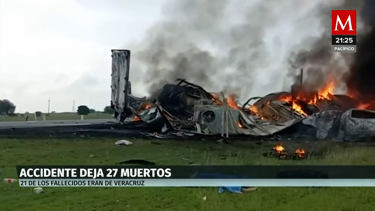 27 personas murieron tras un fuerte choque sobre la carretera Victoria-Zaragoza