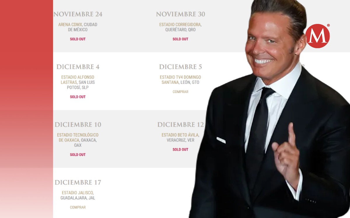 Sold out de Luis Miguel en Veracruz y SLP