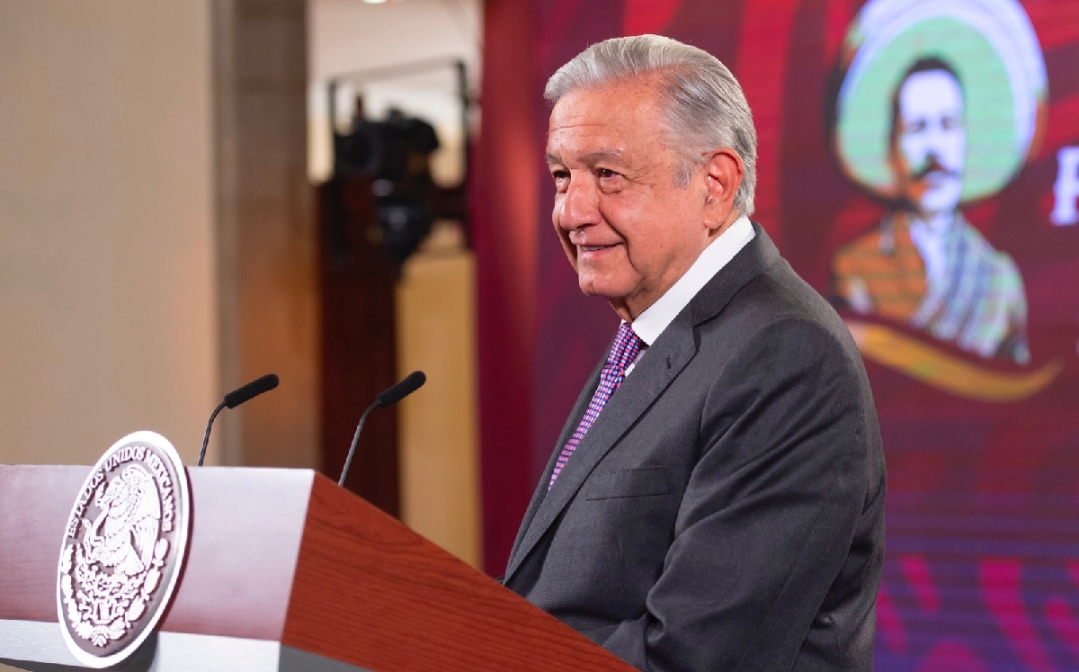 Conferencia de prensa mañanera del presidente López Obrador en Palacio Nacional. | Cortesía