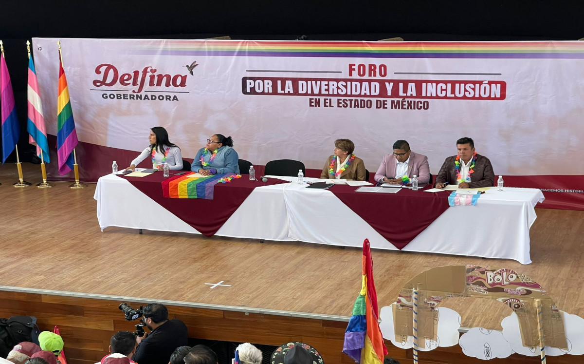 Delfina Gómez en el primer Foro de la Diversidad Sexual en Nezahualcóyotl (Especial)