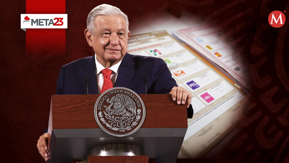 AMLO reacciona a los resultados de elección a Edomex | Foto: Araceli López / Diseño: Notivox Digital