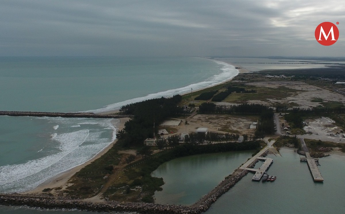 Parte del cordón litoral al sur del puerto de Altamira, en Tamaulipas.
