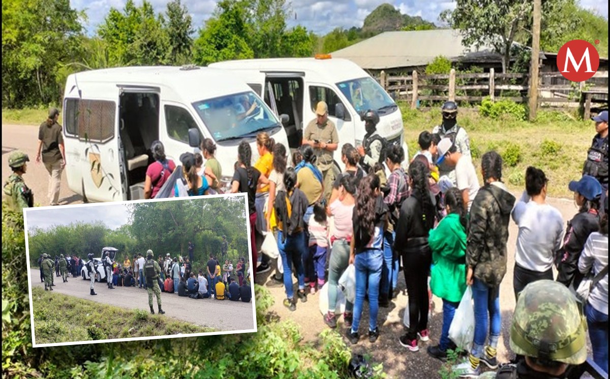 Ejército Mexicano intercepta migrantes en norte de Veracruz