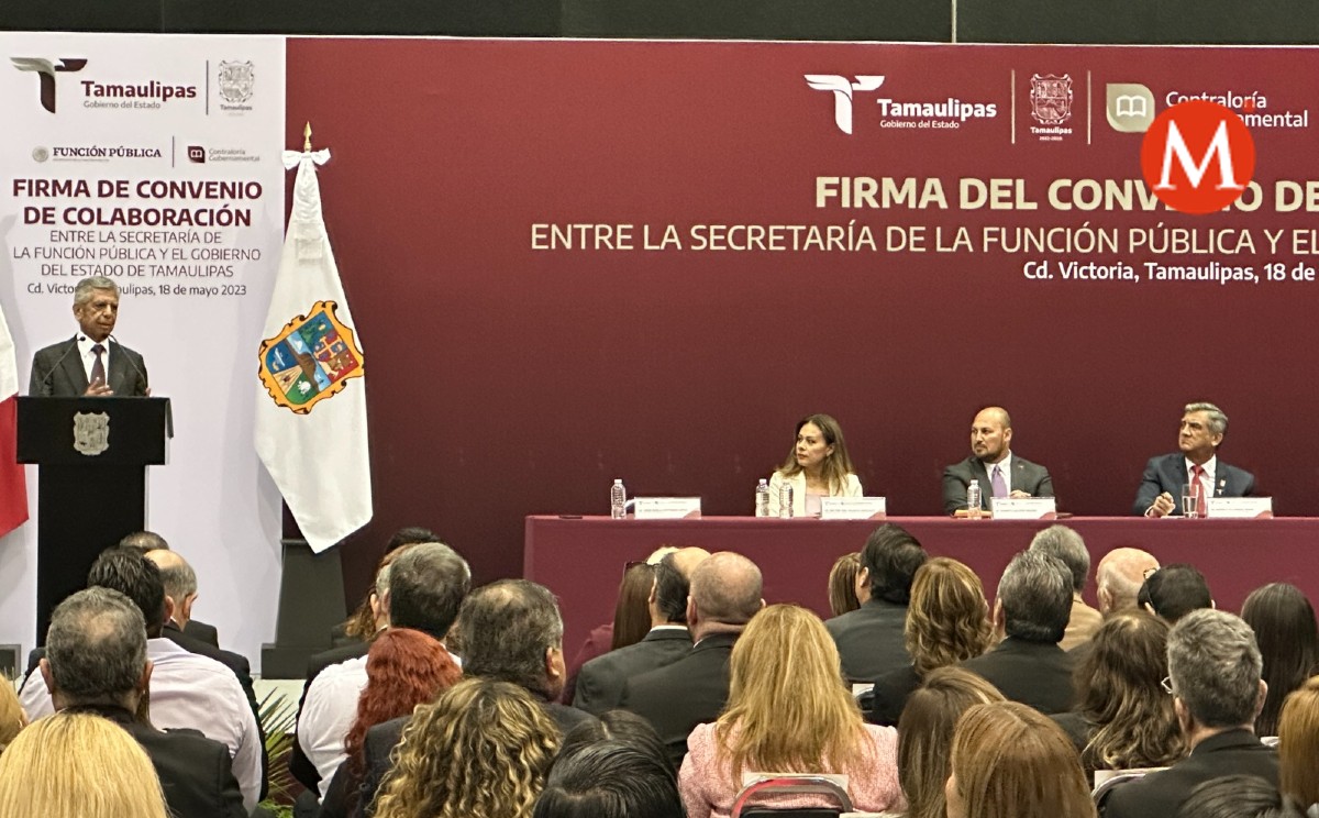 Firman convenio de transparencia en compras y obras de Tamaulipas