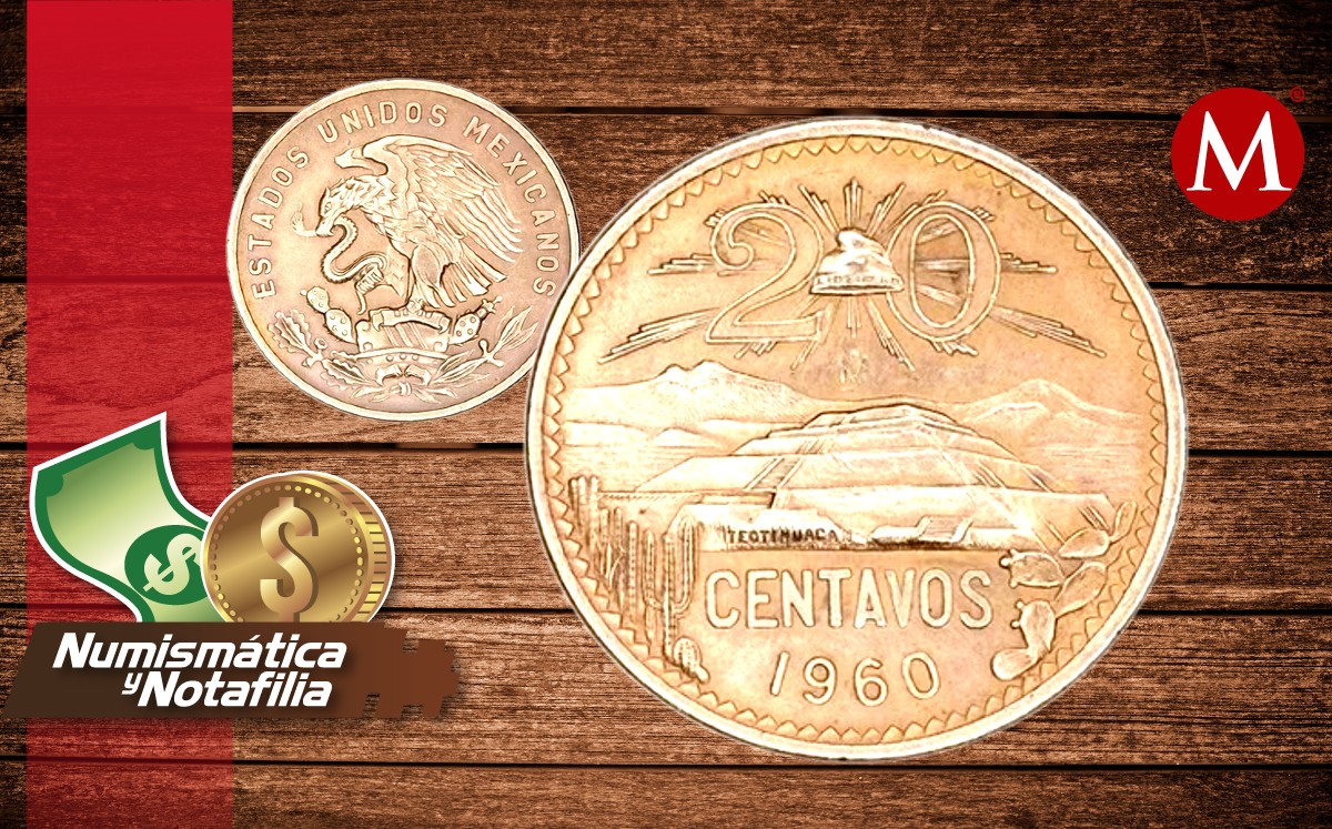 La moneda de 20 centavos de la familia AA del Banxico. | Especial