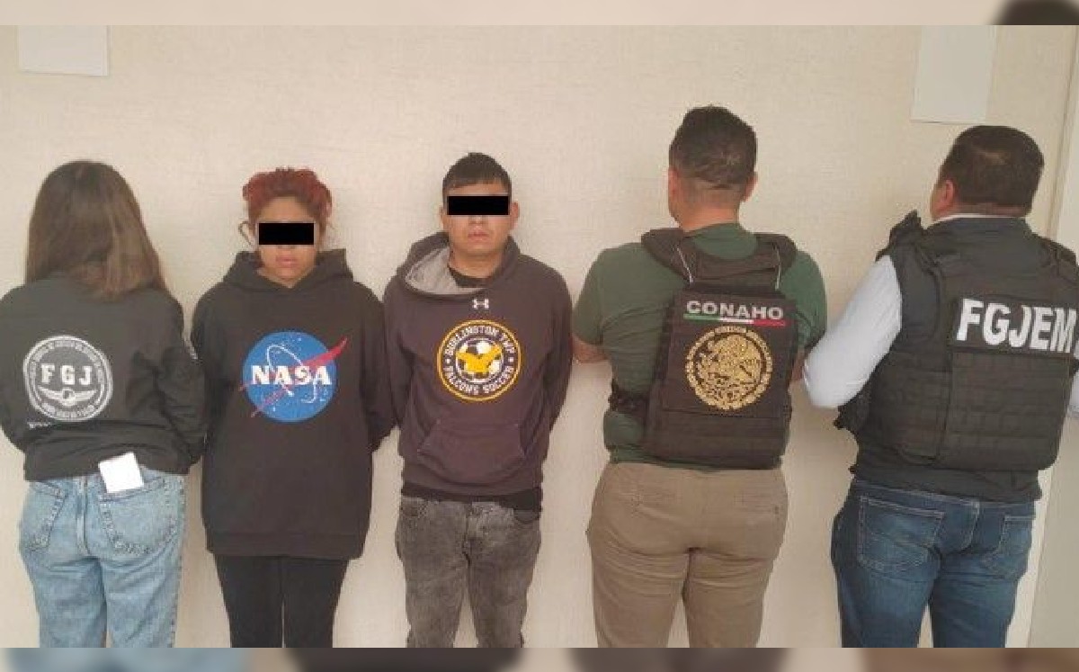 Pareja detenida en Chicoloapan, Edomex