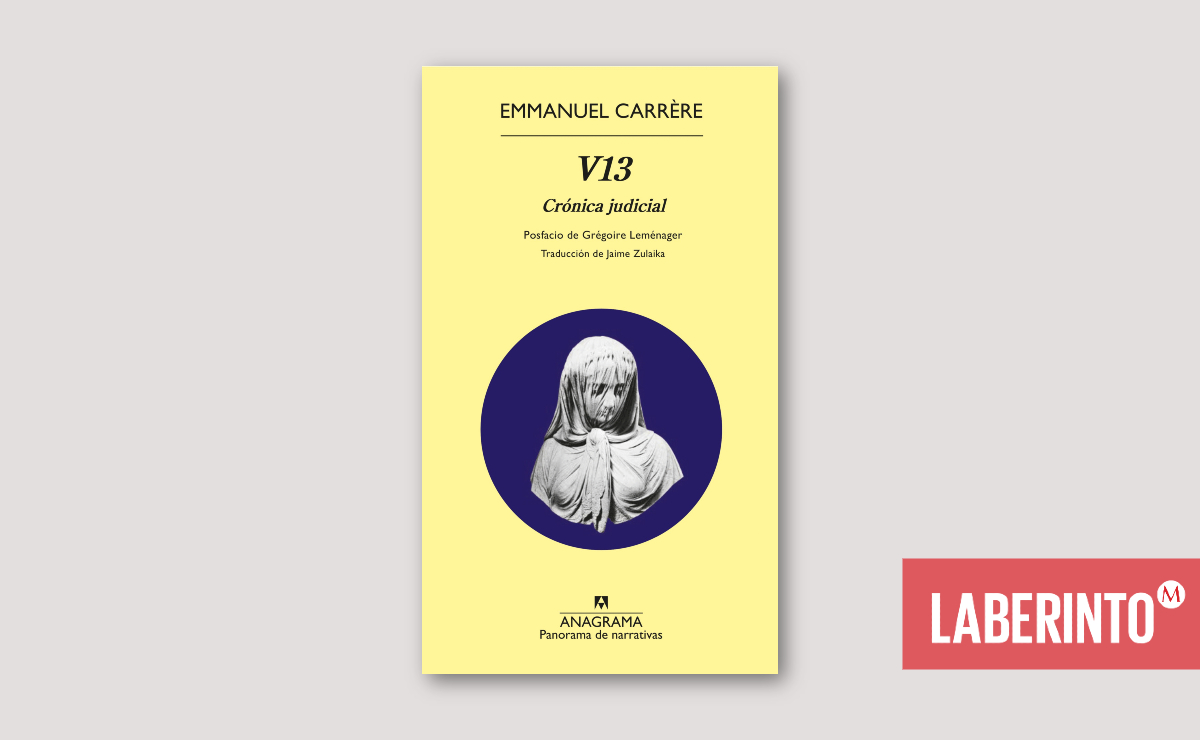 Portada de 'V13. Crónica judicial', Emmanuel Carrère. (Anagrama)