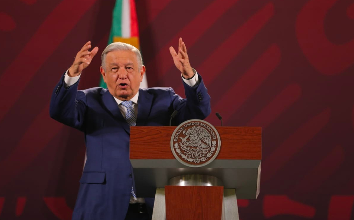 El presidente López Obrador en la conferencia mañanera de Palacio Nacional. | Javier Ríos
