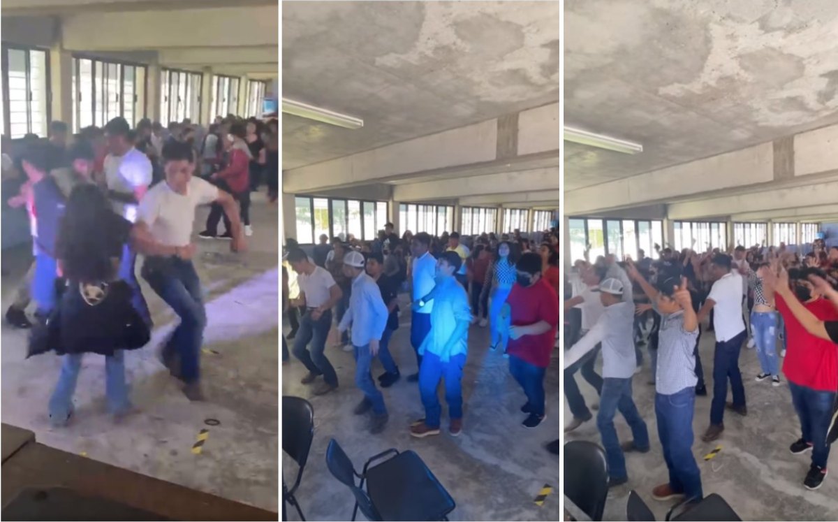 Estudiantes de secundaria celebran día con canciones infantiles