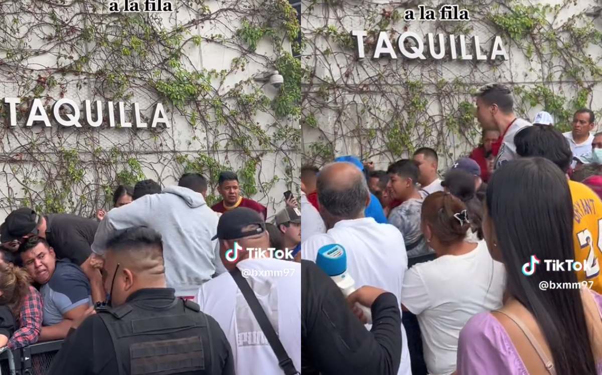 Hombres se meten a fila de boletos para Luis Miguel | Especial