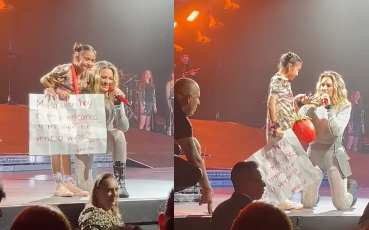 Llevan a niña a concierto de María José por su cumpleaños