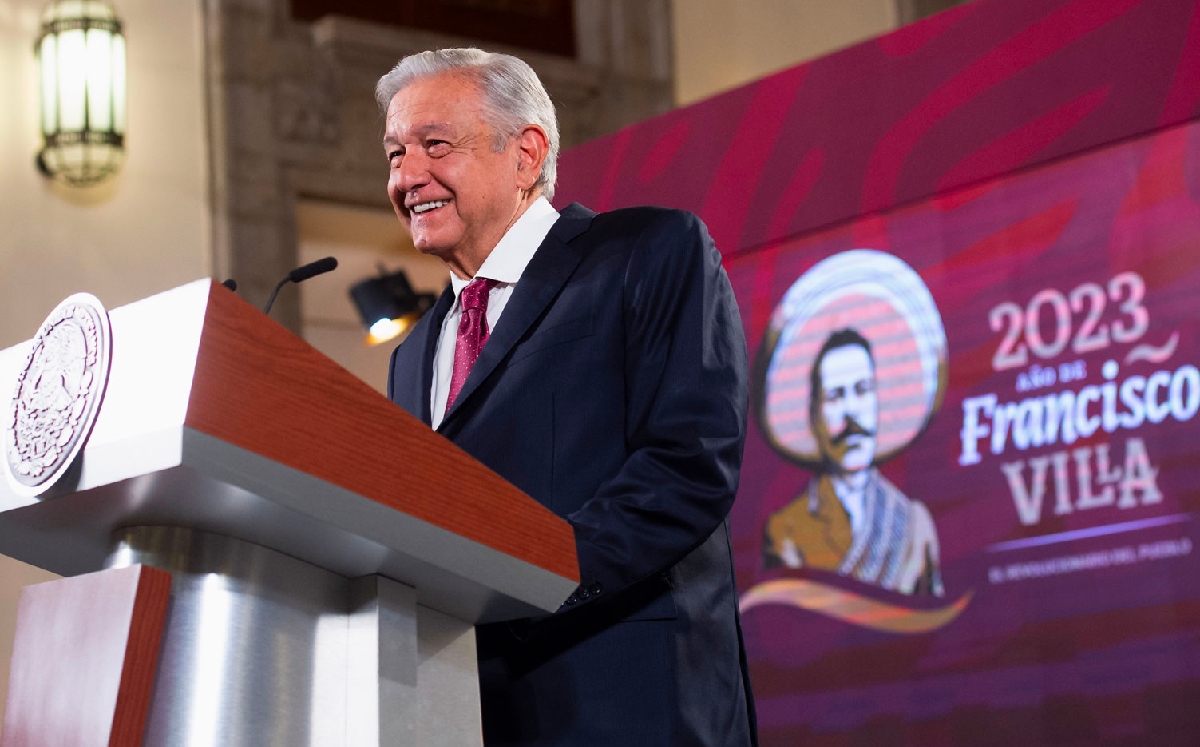 El presidente López Obrador en su conferencia de prensa matutina. | Cortesía