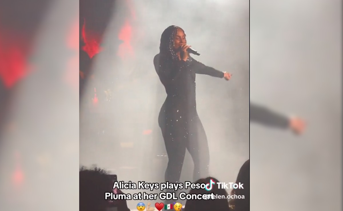 Alicia Keys toca canción de Peso Pluma en Guadalajara (TiktTok)