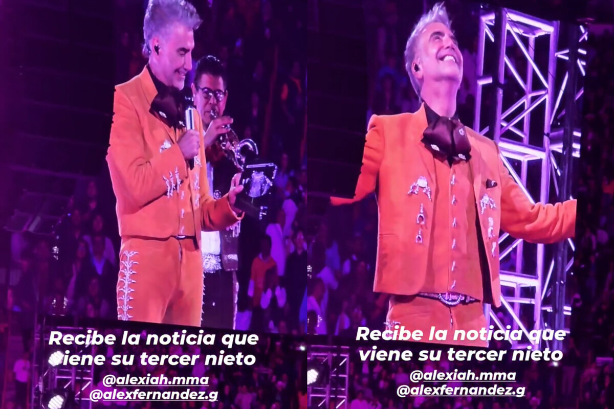 Alejandro Fernández se entera de que será abuelo en pleno concierto