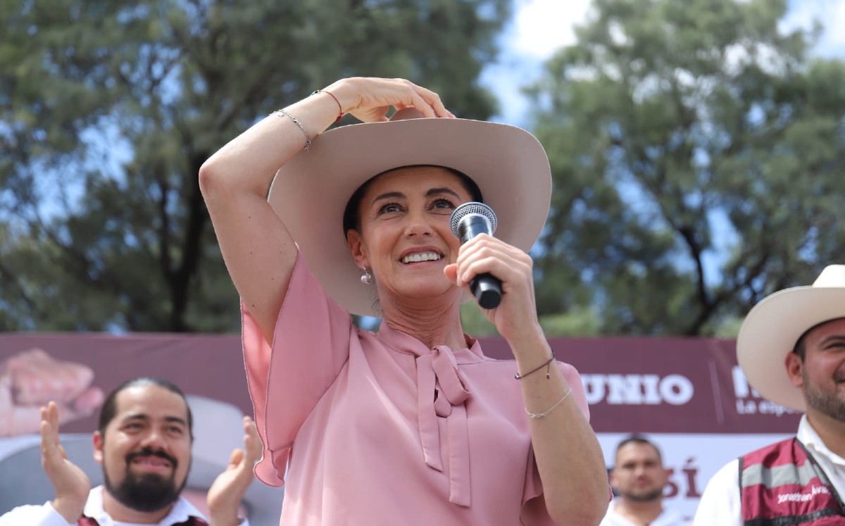 Claudia Sheinbaum en Torreón, Coahuila. (Rolando Riestra)
