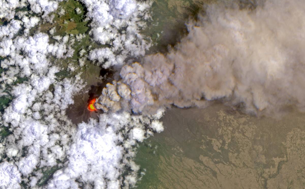 La imagen fue capturada por el satélite Sentinel 2. Foto: Agencia Espacial Europea.