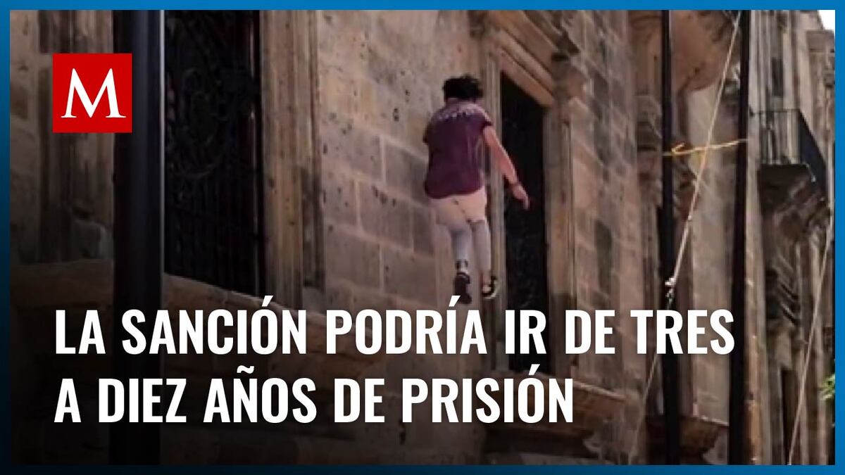 Influencer daña un edificio patrimonial en Guadalajara y es denunciado por el gobierno