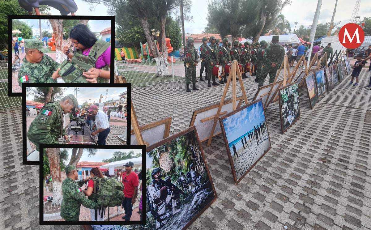 Llega exposición "Más cerca de ti" de Sedena llegó a Tampico Alto