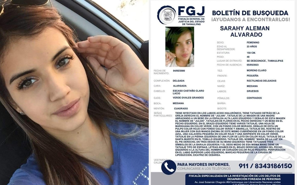 Sarahy Alemán Alvarado desapareció el pasado 5 de mayo