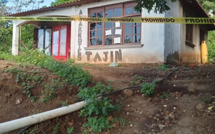 Vivienda acordonada después del ataque armado (Especial)