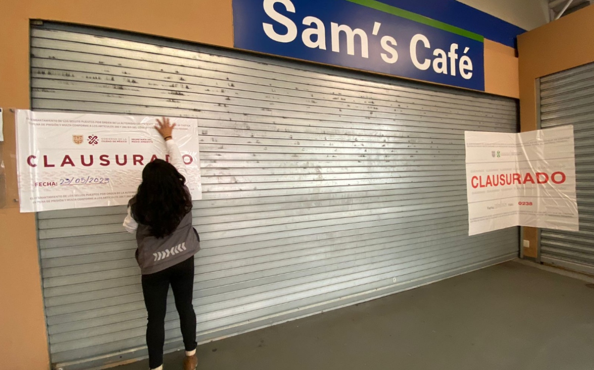 Clausuran Sam´s Club de Tlalpan por incumplir normatividad. (@SEDEMA_CDMX)