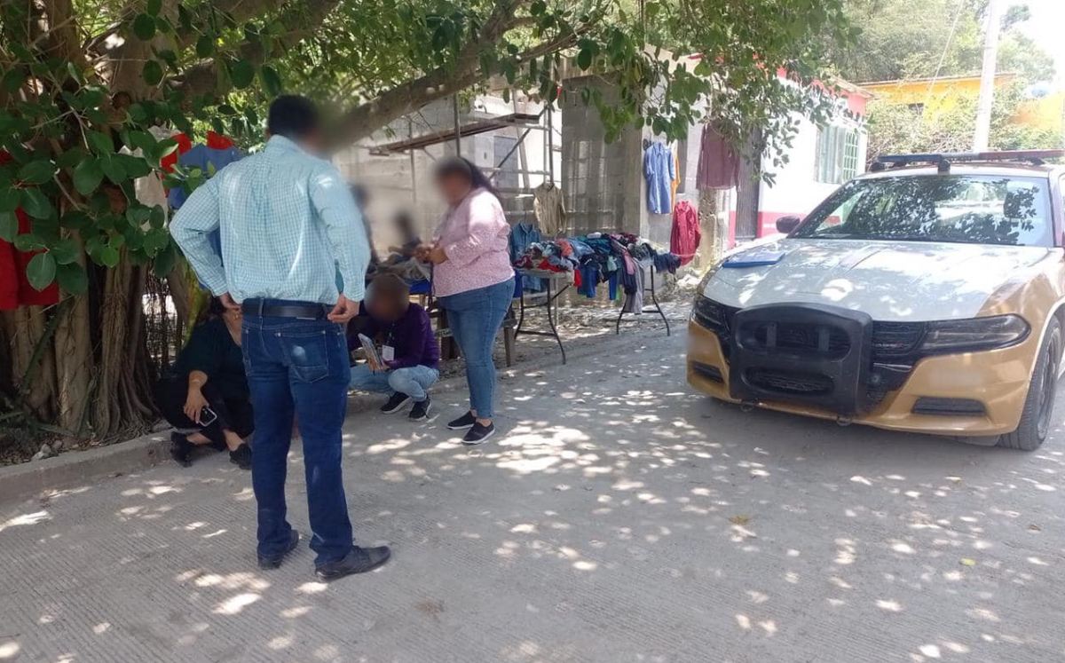 Guardia Estatal de Tamaulipas rescata a niño que estaba solo en la calle en Soto la Marina