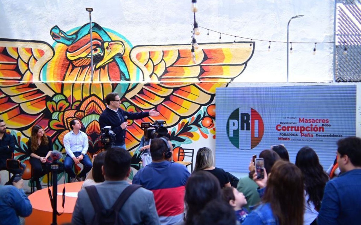 MC lanza campaña “Con el PRI ni a la esquina” tras pelea por barda. | Especial