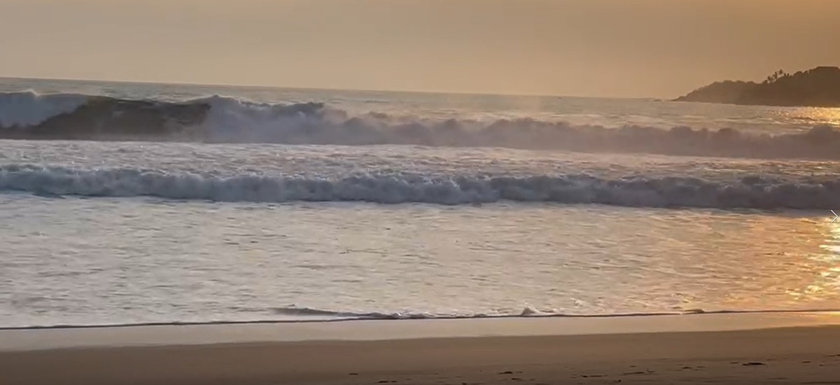 Salvavidas de Puerto Escondido habían alertado a no nadar en las playas de Puerto Escondido.