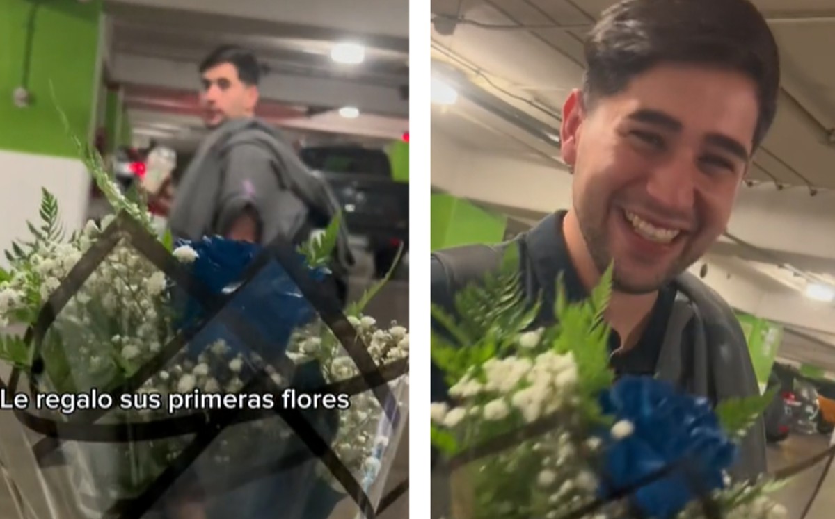 El joven se emocionó por este detalle | Capturas