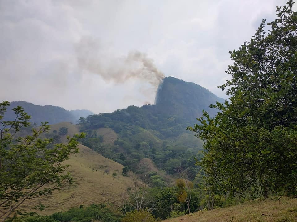 El incendió se registró en el cerro "el Chato", poniendo en riesgo una reserva ecológica y varias poblaciones (Especial)