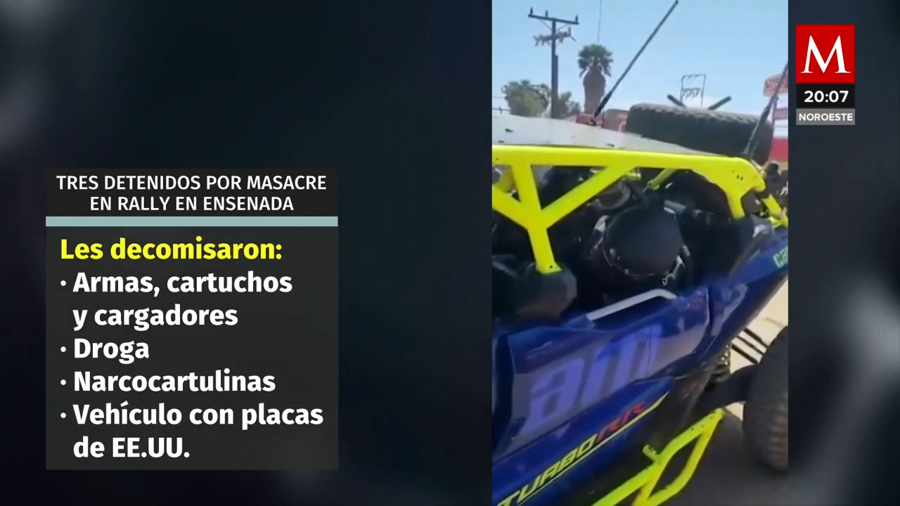 Estos son los detenidos por la masacre en rally de Ensenada