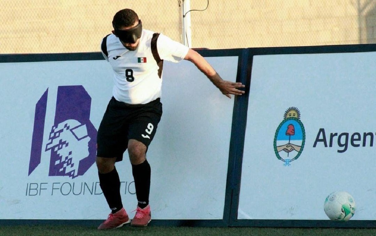 Gerardo Javier Sotelo Martínez, seleccionado para la Selección Mexicana de Futbol para Ciegos. (cortesía)