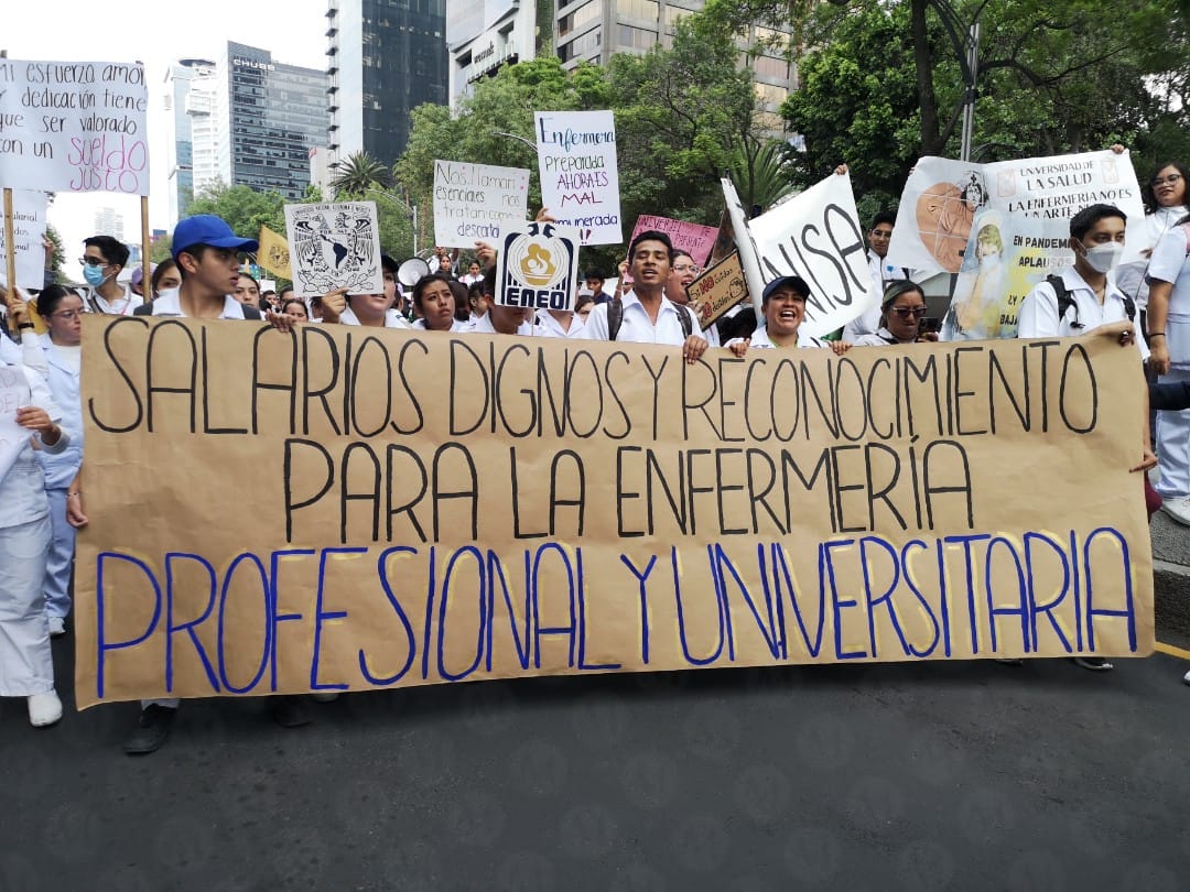 Los manifestantes pidieron se establezca un salario justo para la profesión. | Especial