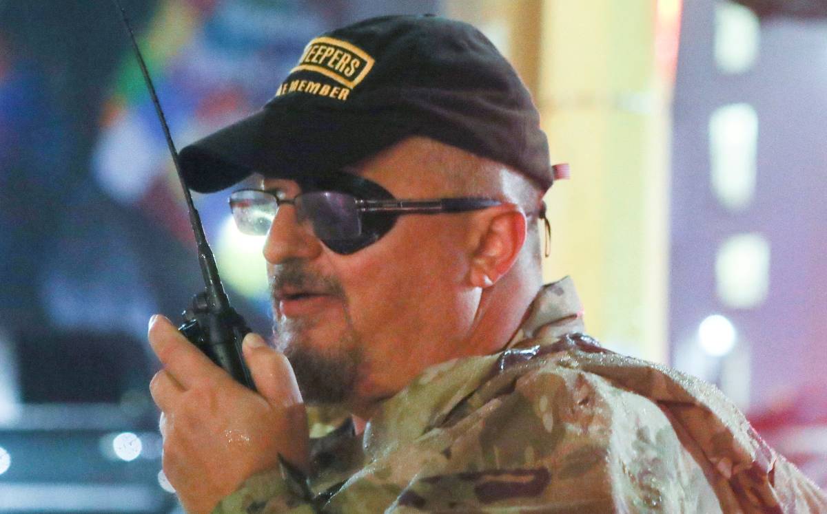 Stewart Rhodes, líder de las milicias de ultraderecha Oath Keepers. Foto: (Reuters).