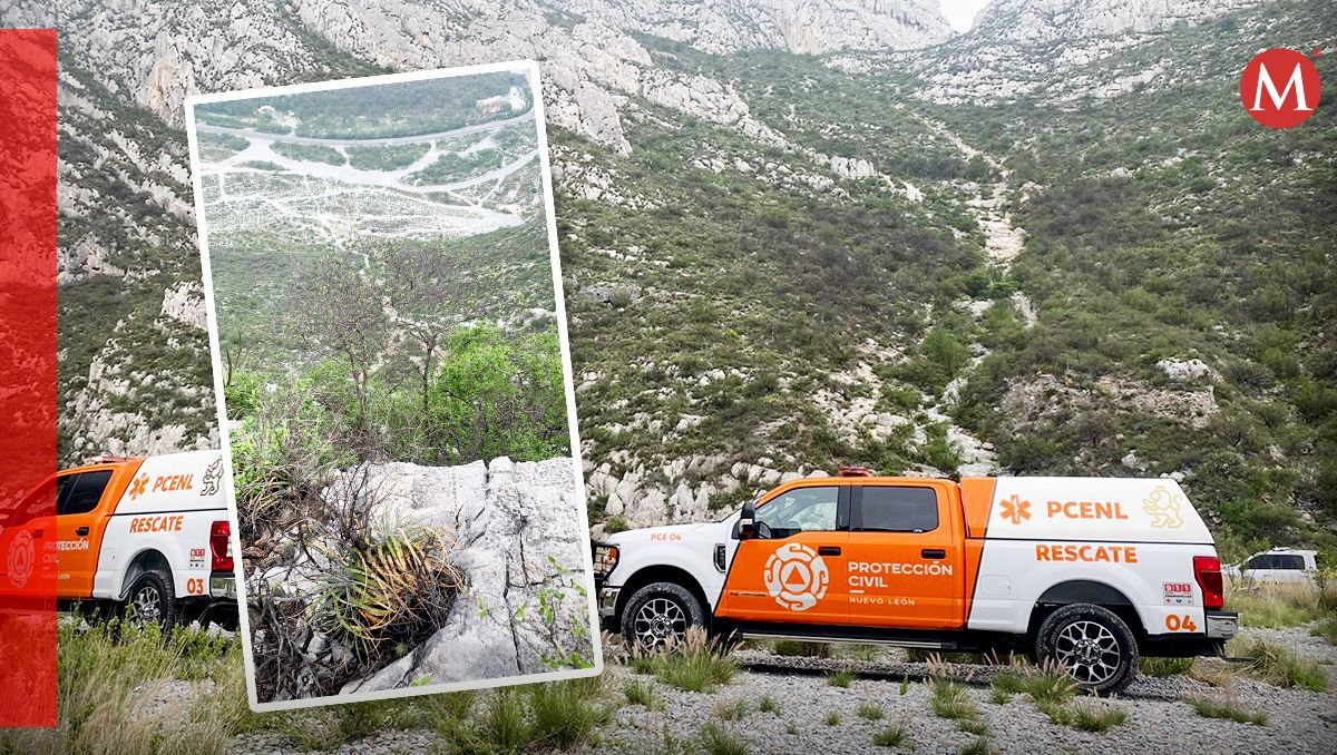 Elementos de Protección Civil estatal, así como de la corporación Jaguares de Santa Catarina, llevan a cabo labores para retirar el cuerpo. Especial