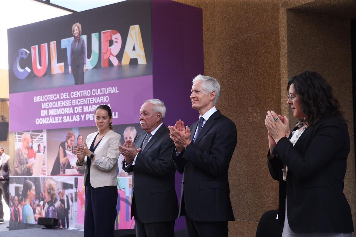 Del Mazo rinde homenaje a Marcela González, ex titular de Cultura