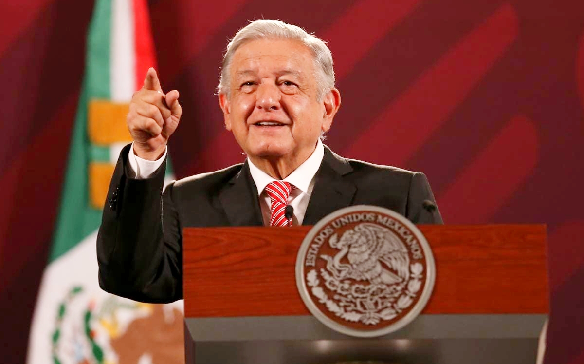 El titular del Ejecutivo federal llevó a cabo su conferencia mañanera desde Palacio Nacional. | Octavio Hoyos