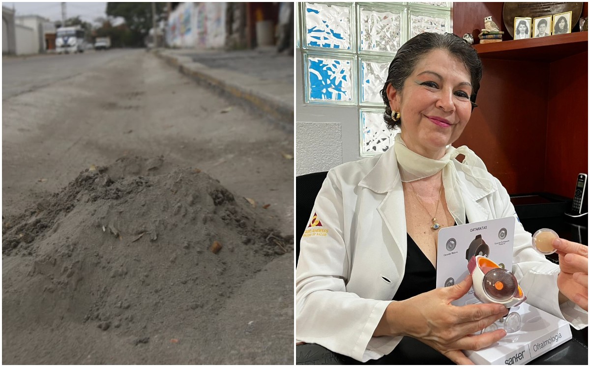 Cenizas del Popocatépetl pueden causar desde infecciones hasta pérdida del ojo: oftalmóloga. | Ariana Pérez y especial