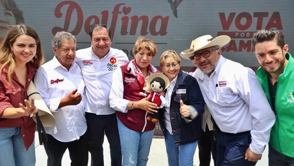 En primer cierre de campaña, 50 mil mexiquenses acompañan a Delfina Gómez. | Especial