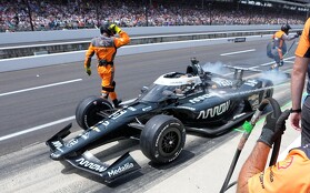 Patricio O'Ward en las 500 millas de Indianápolis