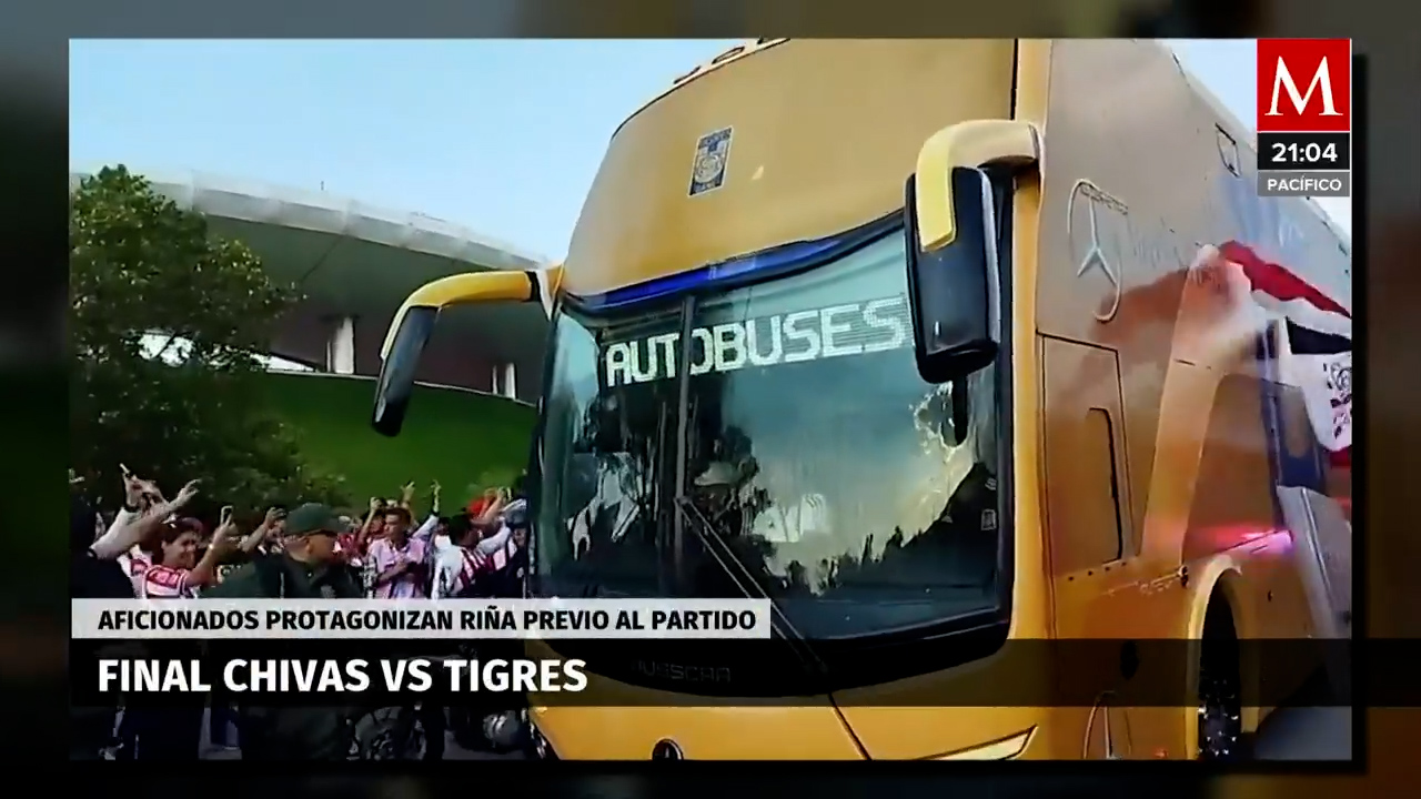Previo a la fina de la Liga MX aficionados de Chivas y Tigres se involucraron en un conato de BRONCA