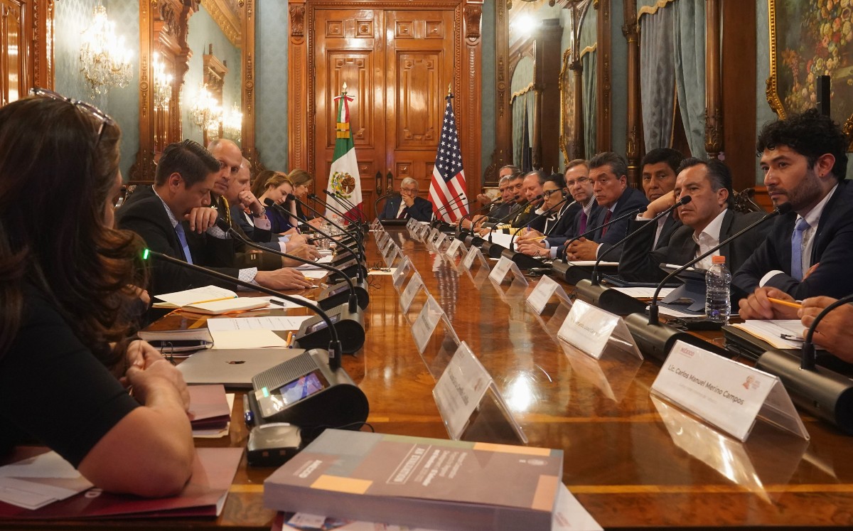 Cuatro gobernadores participaron en reunión de AMLO con Sherwood-Randall por migración. | Twitter