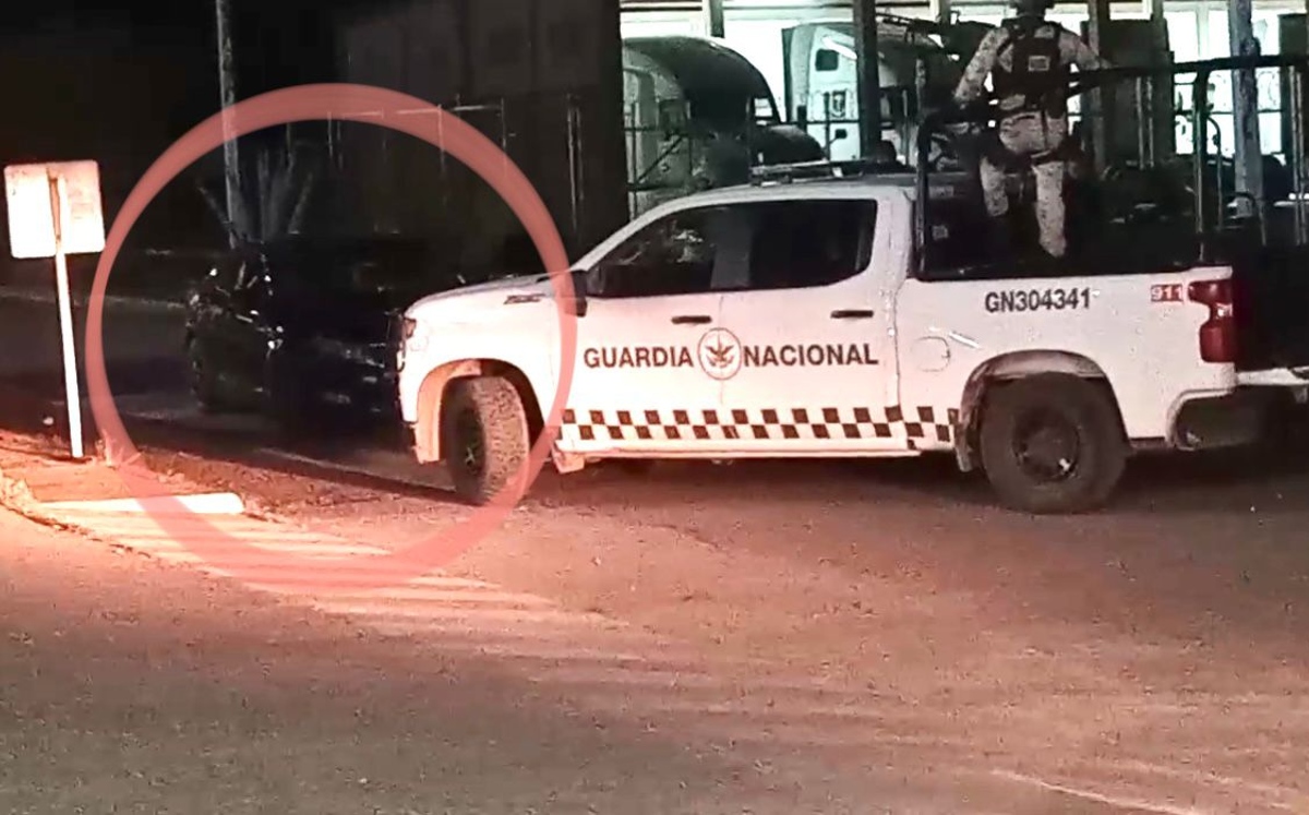La Guardia Nacional esperó al hombre afuera del penal y le cerró el paso. | Especial