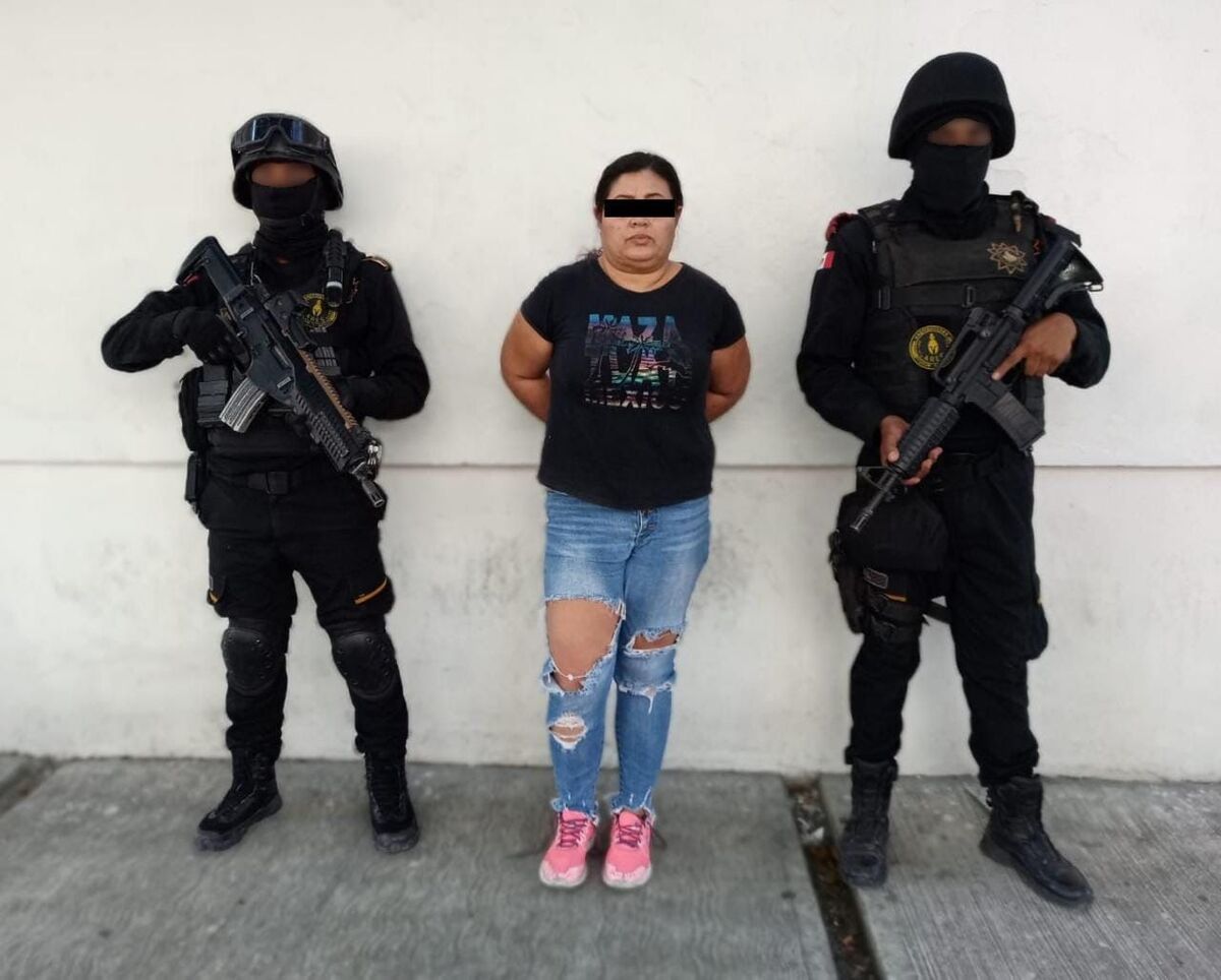 La mujer fue puesta a disposición de las autoridades. Foto: Especial