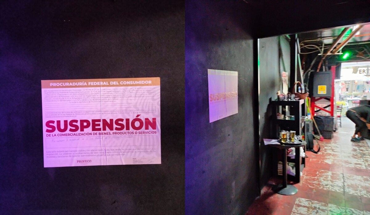 Sellos de clausura en el bar 'La Chopería'. | Especial