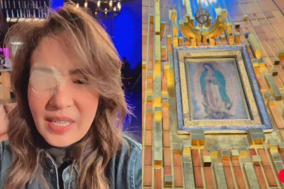 Yolanda Andrade visita la basílica de Guadalupe para agradecer por su salud